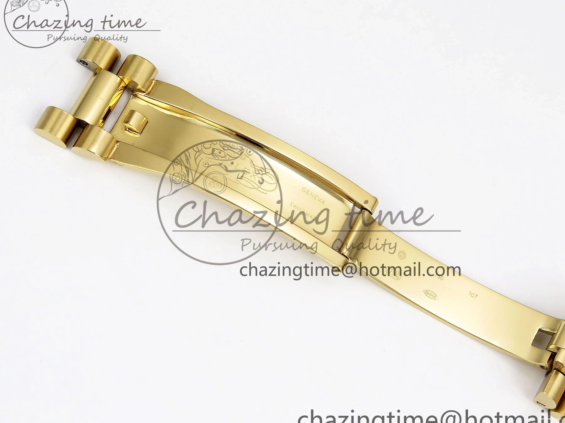 0518 Day Date 40 YG JDF Gain Weight 904L Steel White Roman Dial on President Bracelet VR3255 V Functional 1369